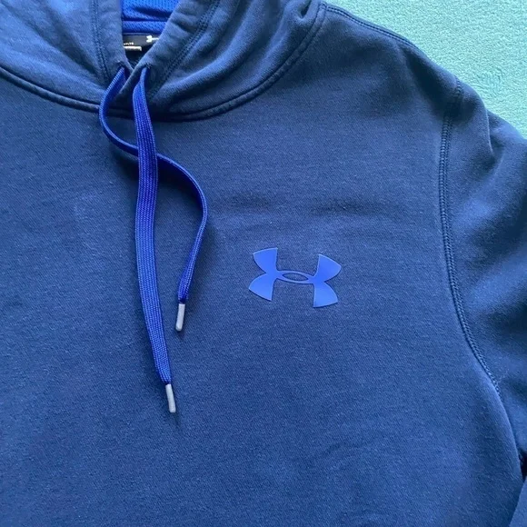 UNDER ARMOUR -MENS BLUE PULLOVER SWEATSHIRT-SIZE LARGE - Picture 3 of 6